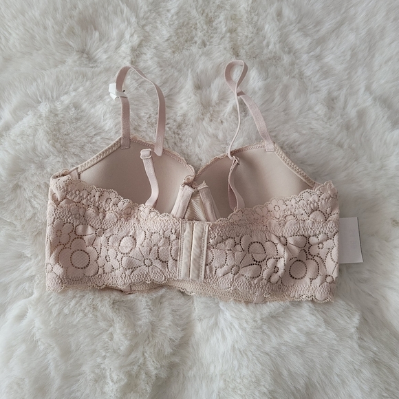 🌼AERIE REAL HAPPY DEMI LIGHTLY LINED CANDY LACE BRA SIZE 34B - Picture 6 of 7